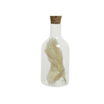 Bouteille en verre avec fleurs séchées - Modèle Aléatoire