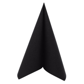 50 Serviettes Voie Sèche - Noir