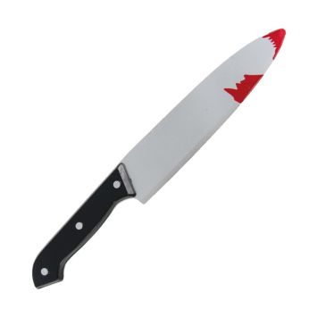 Couteau de cuisine ensanglanté d'Halloween - 31 cm