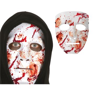Masque blanc ensanglanté d'Halloween