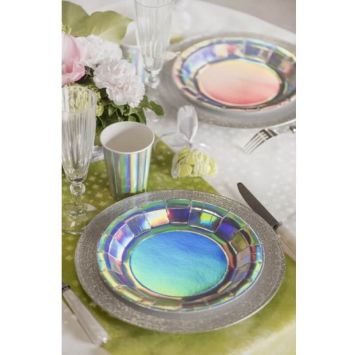 Lot de 10 assiettes Holographiques