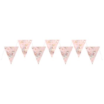 Banderole de 7 fanions - 3 m - Collection Licorne Magique