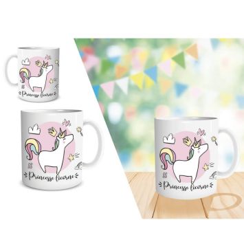 mug-princesse-licorne-rose | jourdefete.com