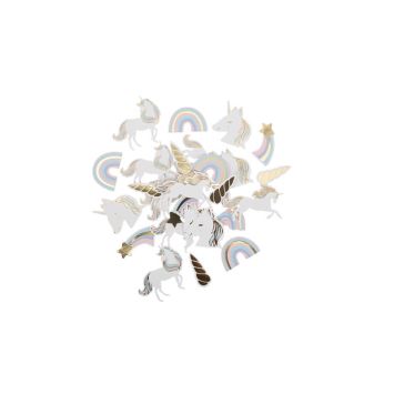 100 confettis anniversaire licorne pastel | jourdefete.com