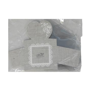 Lot de 10 contenants - Cœur - 18 x 13 cm | jourdefete.com