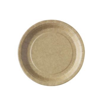 Lot de 50 assiettes Kraft - 22 cm | jourdefete.com