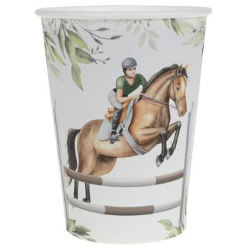 Lot de 10 gobelets - 27 cl - Hippique | jourdefete.com