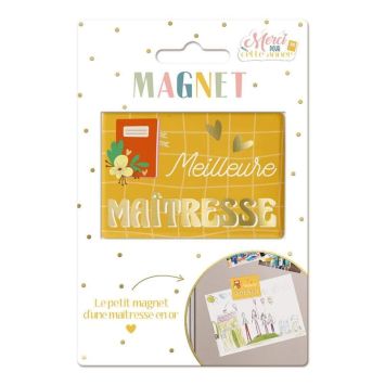 Un joli magnet à offrir à la maîtresse pour la fin d'année scolaire | jourdefete.com