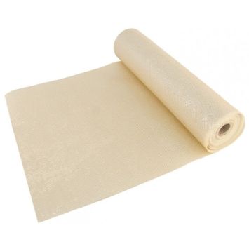 Chemin de Table Glossy - Ivoire | jourdefete.com