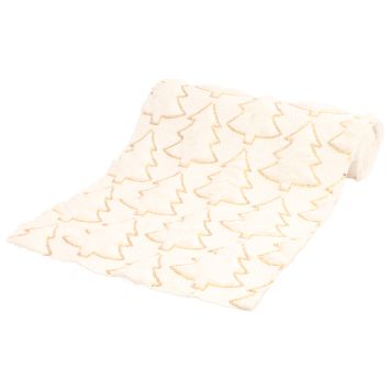 Chemin de table de Noël "My Cozy Tree" en polyester - 28 cm x 3 m