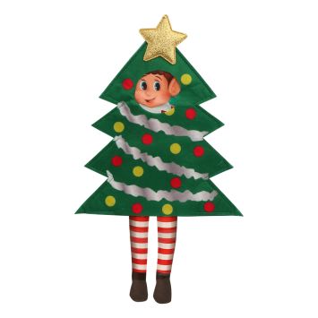 Déguisement de Sapin de Noël pour lutin farceur de Noël - 26 cm