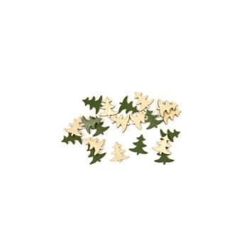 20 confettis de table en bois sapin | jourdefete.com