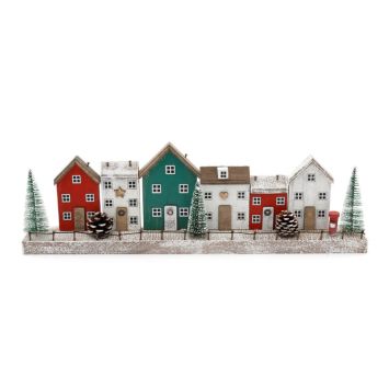 scene en bois village noel | jourdefete.com