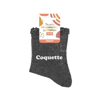Paire de chaussettes à paillettes pour fille - Taille 30/35 - Modèle au choix