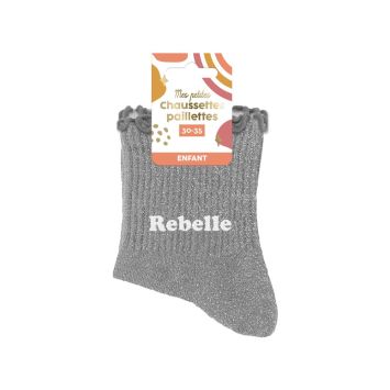 Paire de chaussettes à paillettes pour fille - Taille 30/35 - Modèle au choix