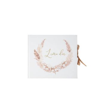Livre d'or - Collection Pampas, Fleurs de Coton et Or image recto