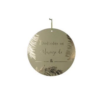 pancarte-mariage-personnaliser-decoration-pampa-kaki-or | jourdefete.com