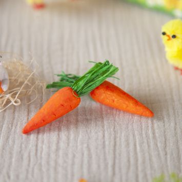 12 carottes en polystyrène - 6 x 1,5 cm - Pâques