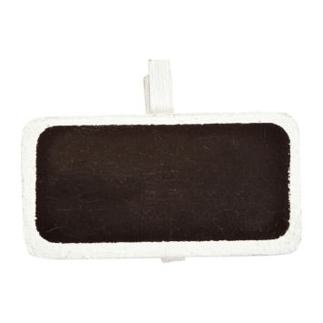 Porte-noms mini ardoises x12 - Blanc