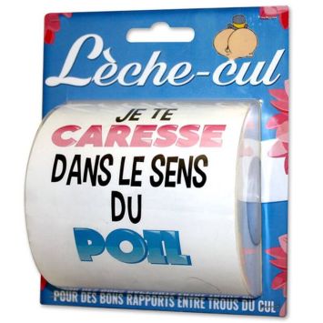 Rouleau de Papier Toilette - Je te Caresse dans le Sens du Poil | jourdefete.com