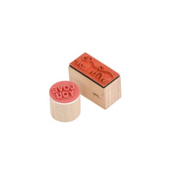 Lot de 2 tampons "With Love" et "Love You"