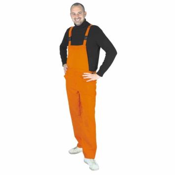 Salopette Orange Fluo Adulte - Taille Unique