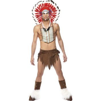Déguisement Village People Indien Homme