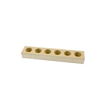 support en bois pour 6 tubes à essai pour dragées | jourdefete.com