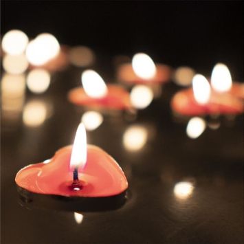 15 bougies en forme de cœur - Saint-Valentin - Collection Chéri Chérie