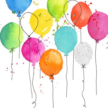 20 serviettes en papier - 33 x 33 cm - À la Carte "Balloon Party"