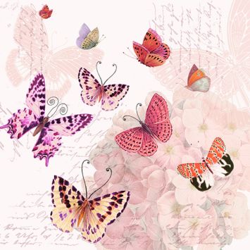 20 serviettes en papier - 33 x 33 cm - Atelier "Bouture de Prairie"