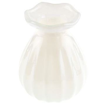 Vase floral en verre ivoire au design délicat | jourdefete.com